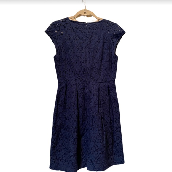 NWT Madewell Navy Lacebloom Dress - Picture 4 of 6